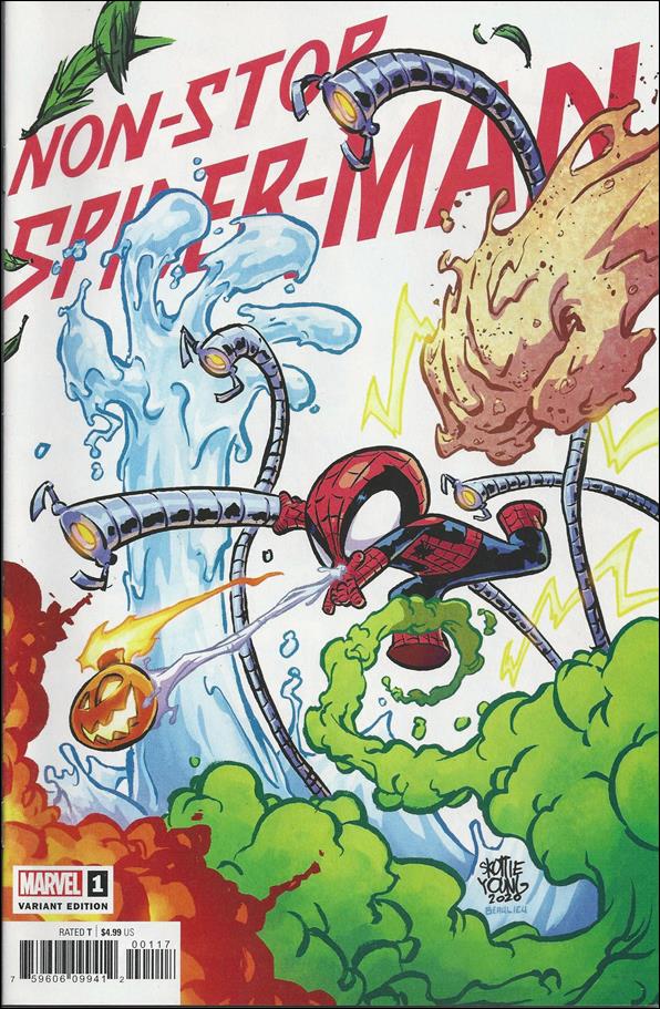 Non-Stop Spider-Man issue 1-D Skottie Young Baby Cover