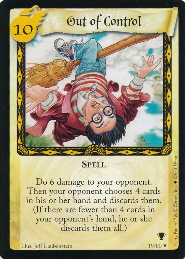 Harry Potter: Quidditch Cup (Base Set) card 19 Out of Control