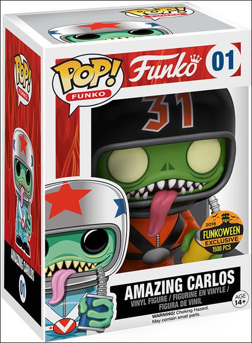 POP! Funko - Fantastik Plastik figure 1-C Amazing Carlos (Red Suit) Funkoween 1/1500