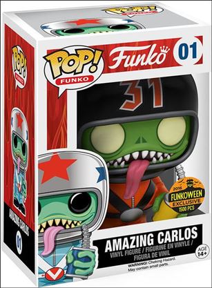 POP! Funko - Fantastik Plastik figure 1-C Amazing Carlos (Red Suit) Funkoween 1/1500