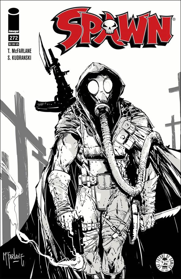Spawn issue 272-B Todd McFarlane Black & White Cover