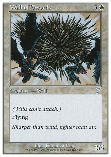 Magic the Gathering: 7th Edition (Base Set) card 55 Wall of Swords