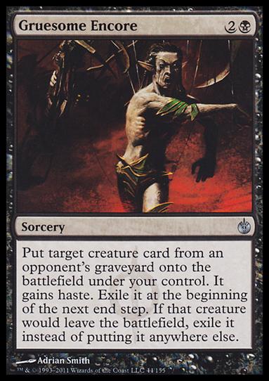 Magic the Gathering: Mirrodin Besieged (Base Set) card 44 Gruesome Encore