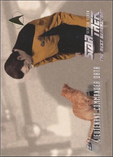 Star Trek: The Next Generation - The Episode Collection Season Seven (Base Set) card 734 Lieutenant Commander Data