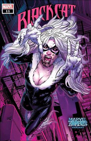 Black Cat (2019) issue 11-B Greg Land Marvel Zombies Cover