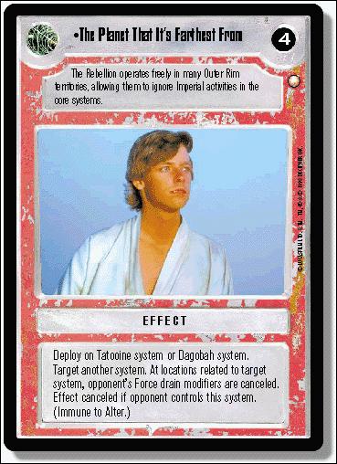 Star Wars: Special Edition Limited (Base Set) card 236 The Planet That It's Farthest From