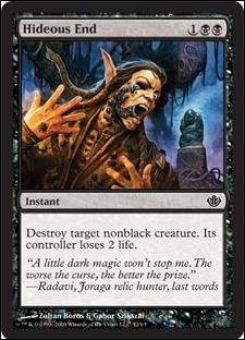 Magic the Gathering: Duel Decks: Garruk vs. Liliana (Base Set) card 52 Hideous End