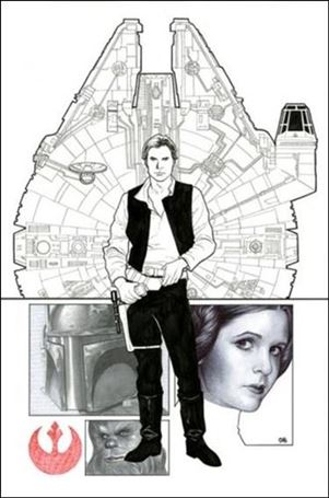 Star Wars (2015) issue 1-XI Frank Cho Cards, Comics & Collectible Sketch Cover