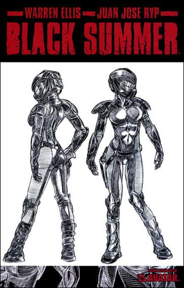 Black Summer issue 6-C Design Sketch Cover