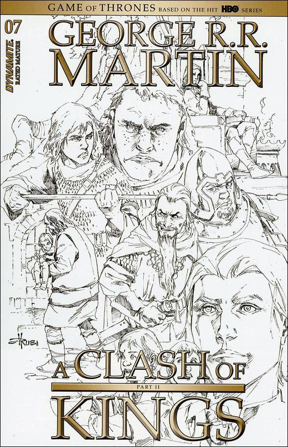 George R. R. Martin's A Clash of Kings (2020) issue 7-D Mel Rubi 1:20 Black & White Cover