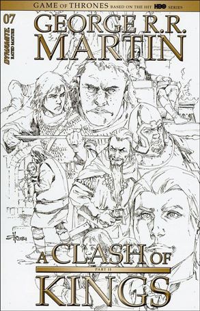 George R. R. Martin's A Clash of Kings (2020) issue 7-D Mel Rubi 1:20 Black & White Cover