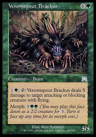 Magic the Gathering: Onslaught (Base Set) card 295 Venomspout Brackus