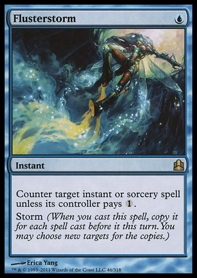 Magic the Gathering: Commander (Base Set) card 46 Flusterstorm