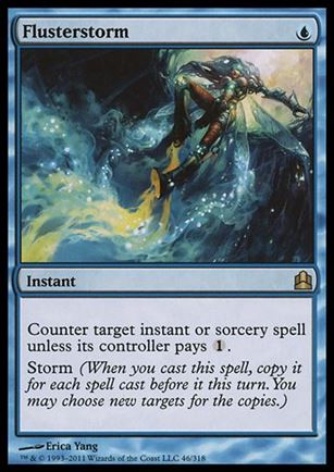 Magic the Gathering: Commander (Base Set) card 46 Flusterstorm
