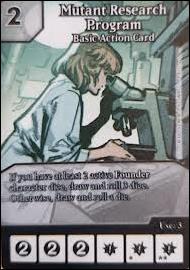 Marvel Dice Masters Dark Phoenix Saga Draft Pack card 8 Mutant Research Program - Basic Action Card 