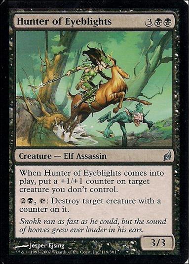 Magic the Gathering: Lorwyn (Base Set) card 119 Hunter of Eyeblights