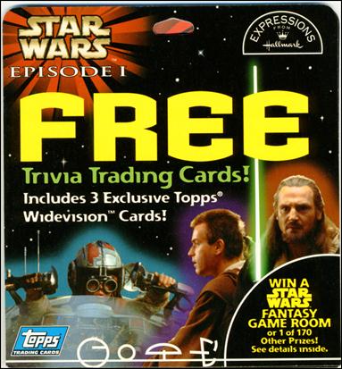 Star Wars: Episode I Widevision: Series 1 card 2-P Sealed Hallmark Promo Pack