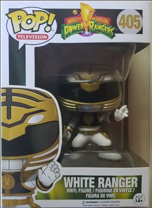 POP! Television figure 405 White Ranger (Action Pose)