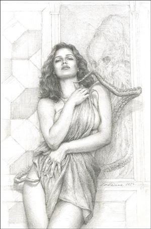Minky Woodcock: The Girl Called Cthulhu issue 1-F Celina FOC Virgin Sketch Cover
