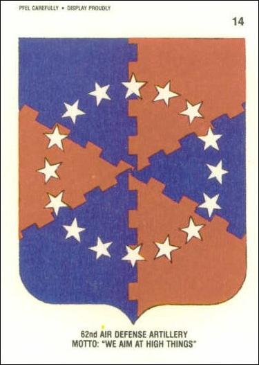 Desert Storm: Series 1 (Sticker Subset) card 14 62nd Air Defense Artillery