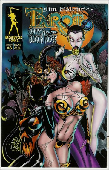 Tarot: Witch of the Black Rose issue 6 Tarot, Licorice & Boo-Cat Cover