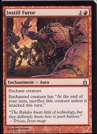 Magic the Gathering: Ravnica (Base Set)  card 134 Instill Furor