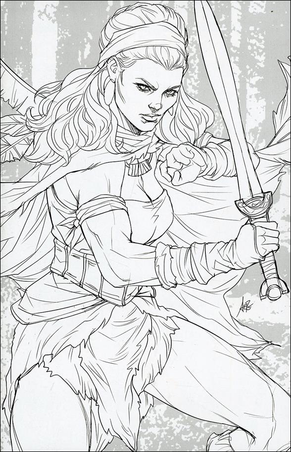 Conan the Barbarian (2023) issue 1-M Stanley "Artgerm" Lau 1:100 B&W Virgin Cover