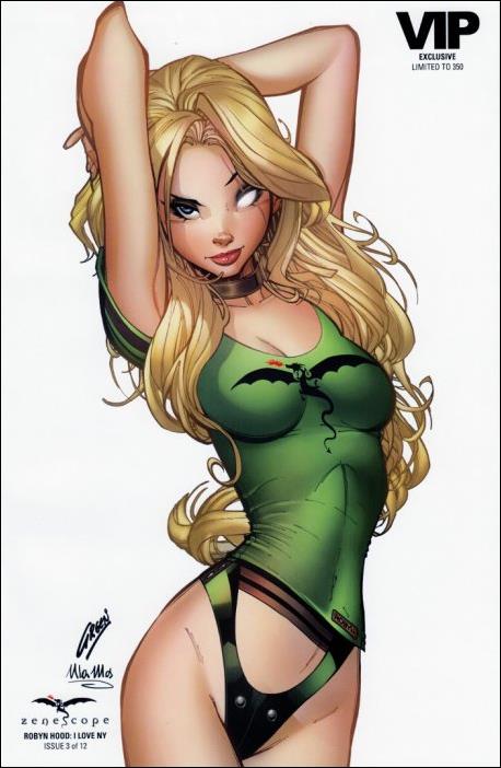 Robyn Hood: I Love NY issue 3-F Paul Green VIP Exclusive Cover 1/350