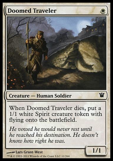 Magic the Gathering: Innistrad (Base Set) card 11 Doomed Traveler