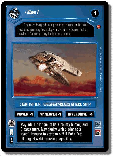 Star Wars: Cloud City Limited (Base Set) card 87 Slave I