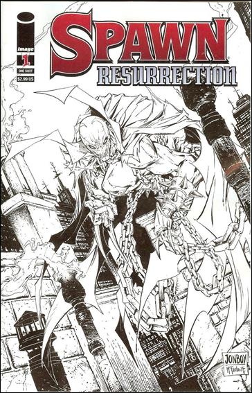 Spawn Resurrection issue 1-C JonBoy Meyers Black & White Cover 1/Store