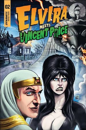Elvira Meets Vincent Price issue 2-B Juan Samu Cover