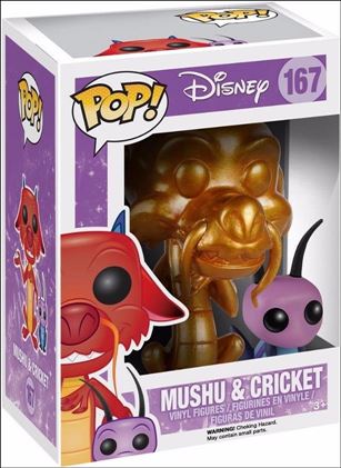 POP! Disney figure 167-B Mushu (Gold) & Cricket