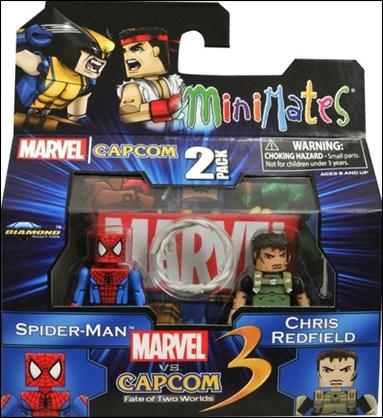 Marvel vs Capcom 3 Minimates figure 7 Spider-Man and Chris Redfield