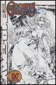 Glory (1999) issue 0-E DF Sketch Cover (signed by B. Peterson) 1/2000