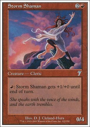 Magic the Gathering: 7th Edition (Base Set) card 222 Storm Shaman