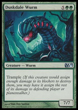 Magic the Gathering: 2011 Core Set (Base Set) card 170 Duskdale Wurm