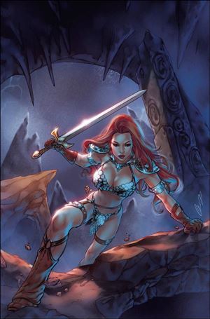 Invincible Red Sonja issue 5-G Elias Chatzoudis 1:7 Virgin Cover