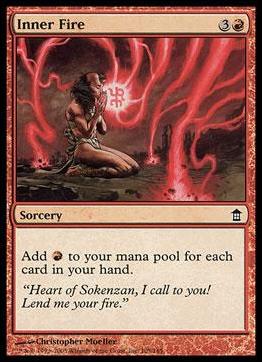 Magic the Gathering: Saviors of Kamigawa (Base Set) card 105 Inner Fire