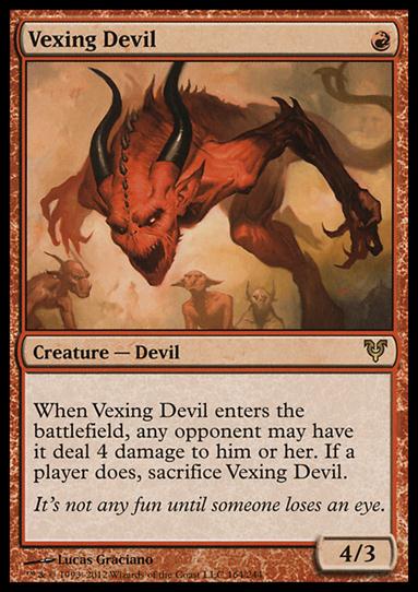 Magic the Gathering: Avacyn Restored (Base Set) card 164 Vexing Devil