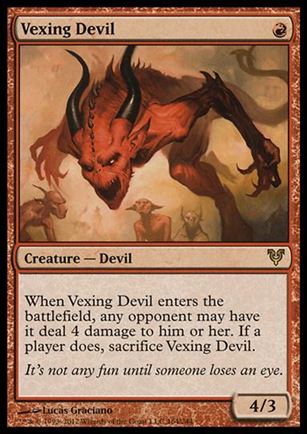 Magic the Gathering: Avacyn Restored (Base Set) card 164 Vexing Devil