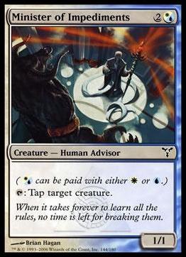 Magic the Gathering: Dissension (Base Set) card 144 Minister of Impediments