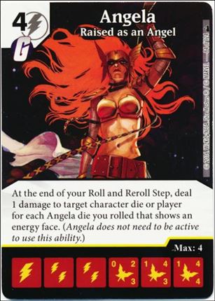 Marvel Dice Masters Deadpool card 84 Angela: Raised as an Angel