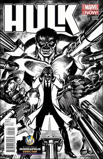 Hulk (2014) issue 1-I Mike Grell WW Minneapolis B&W Cover 1/2500