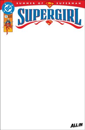 Supergirl (2025) issue 1-E Blank Sketch Cardstock Cover