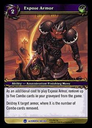 World of Warcraft: Heroes of Azeroth (Base Set) card 98 Expose Armor