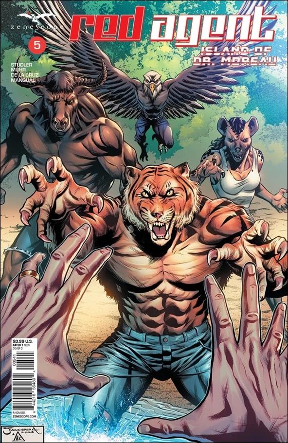 Red Agent: Island of Dr. Moreau issue 5-D Julius Abrera Cover