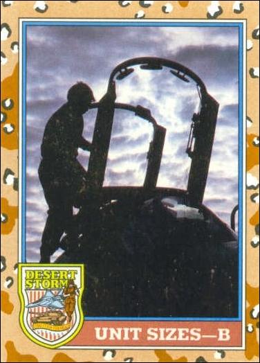 Desert Storm: Series 2 (Base Set) card 142 Unit Sizes - B