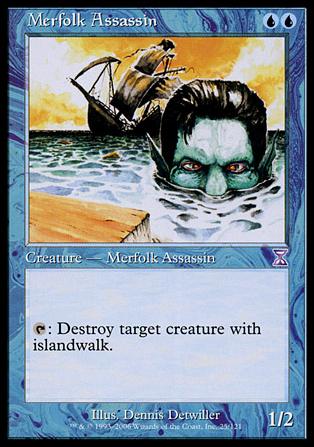Magic the Gathering: Time Spiral (Timeshifted Subset) card 25 Merfolk Assassin