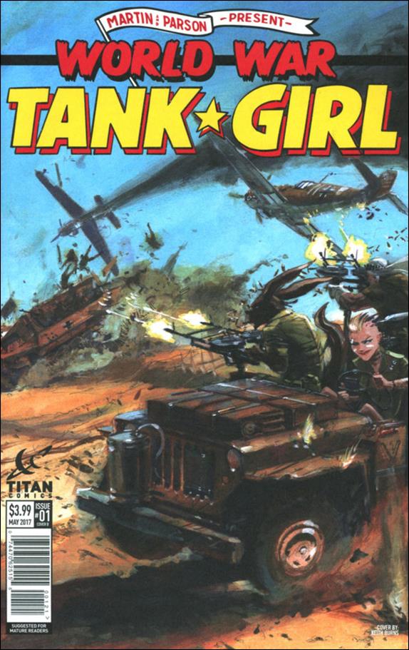 World War Tank Girl issue 1-B Keith Burns Cover